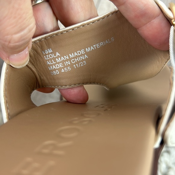 New Aerosoles Izola Cream Gold Wedge Sandal 10 - Picture 7 of 7